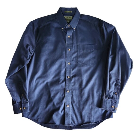 Eddie Bauer Shirt Men's Medium Long Sleeve Button Up Shirt Blue - Picture 7 of 7